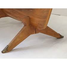 Mid-Century Italian Dining Table in Wood and Glass by Gio Ponti, 1950s | Chairish