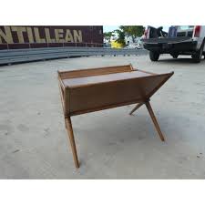 Widdicomb T. H. Robsjohn Gibbings X Stretcher Magazine Rack | Chairish