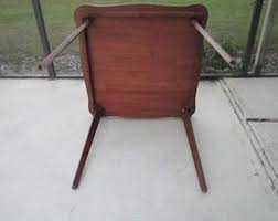 Vintage Mid-century Stakmore Card Table With 4 Stakmore Folding Cane Back Chairsshipping is Not Free - Etsy