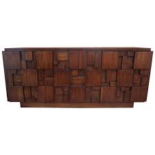 Mid Century Modern Paul Evans Inspired Brutalist Mosaic Credenza by Lane at 1stDibs | lane brutalist mosaic