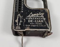 Vintage Langley Fishermans De-liar Fish Scale and Tape ...
