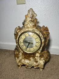 Vintage 1950 unique hand made glass stones electric wired ...