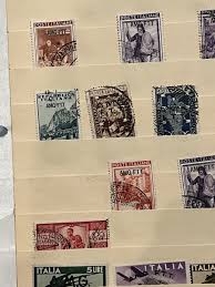 AMG-FTT ITALY OVERPRINT LOT OF MOSTLY USED STAMPS IN A STOCK ...