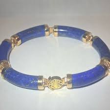 Jewelry | Lapis Lazuli And Gold Bracelet | Poshmark