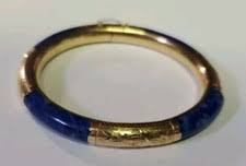 Lapis Lazuli Bangle Yellow Gold Fine Jewelry for sale | eBay
