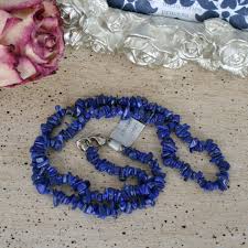Lapis Lazuli Chip Necklace - Hands of Spirit