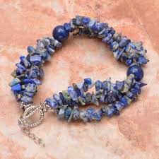 Natural Sodalite Gemstone Beaded Toggle Bracelet | MakerPlace by Michaels