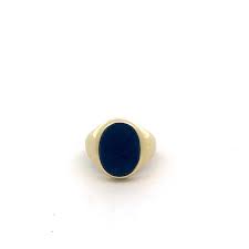 Ring - 14 Kt Yellow Gold Synthetic Gemstone - Etsy UK