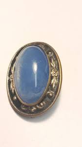 Old Antique Victorian Blue Cabachon Collectable Brooch - Etsy