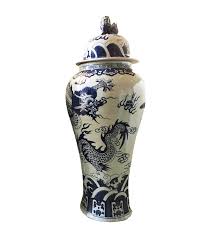 940 Mansion Size Chinoiserie Ginger Jar 45" H – Ethnika Antiques