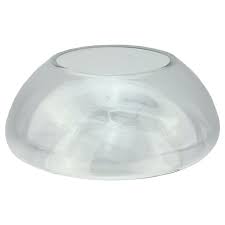 9" Transparent Glass Pillar Candle Holder with Concave Interior - Walmart.com