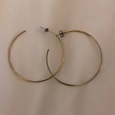 H&M | Jewelry | Big Gold Hoop Earrings | Poshmark