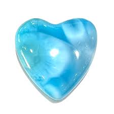 70.34ct Larimar Heart Cabochon, AAA+ Grade | Burton's – Burton's Gems and Opals