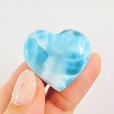 11G BLUE LARIMAR HEART | KASAVRA