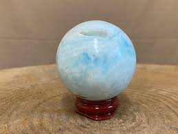 Blue Green Caribbean Calcite Sphere 51mm - Etsy