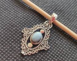 Stunner! Caribbean Larimar 925 Sterling Silver Pendant & 2MM Italian Chain P10000 - Etsy