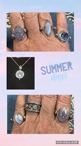 Blue lace agate ring with lavender elements