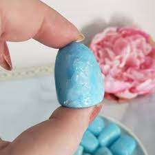 Blue Aragonite Crystal Gemstone Tumbled Stone | Color ...