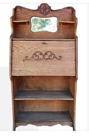 ANTIQUE 1910 Larkin Soap Company *SolidOak* Secretary Desk and Bookcase | eBay