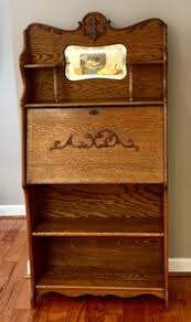 Antique Drop Front Secretary Desk | eBay