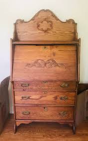 Antique Larkan Soap Co. Wooden Drop Down Secretary Desk ...