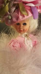 Vintage Rare Fancy Plastic Doll Petite Godey Lady w/ Flowers Hat 11" | eBay