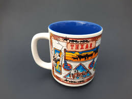 STATE OF TEXAS, Ceramic Coffee Cup / Mug, Vintage | eBay