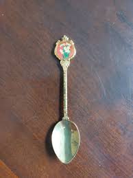 Hong Kong Souvenir Spoon Golden Tone 4 inches | eBay