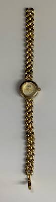 Relic Folio Quartz Watch Women Gold Tone Round New Battery ...