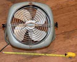 Vintage LASKO Table Fan Model 52-10 Teal Blue WORKS GOOD ...