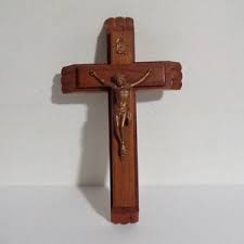 Last Right Crucifix Cross, With Original Candles and Holy Water. Vintage 12.75 X 7.75. Wood and Plastic. Danpicked - Etsy