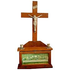 Last Rites Box with Large Crucifix. For Sale at Ruby Lane