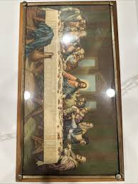 VTG Brunozetti Last Supper Icon Art Religious Picture Wood ...