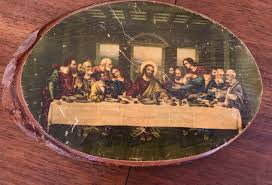 VTG The Lords Last Supper On Pine Wood Decorative Wall ...
