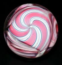 HOT HOUSE GLASS MARBLE/1.670"-PRETTY in PINK RERUN # 833-HOT ...
