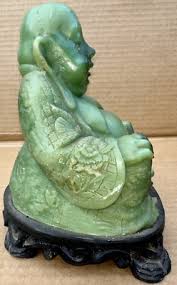 Vintage Faux Jade Ornate Detailed Green Buddha Sculpture Oriental Made in Italy | eBay