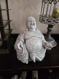 Laughing Happy Buddha Shelf-sized Concrete Happy Buddha Statue: Indoor/outdoor - Etsy