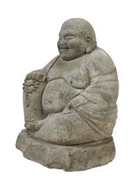 Sold at Auction: Cast Cement Buddha Garden Statue