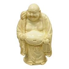 Vintage 13" Resin Laughing Buddah Statue Sculpture Figure ...