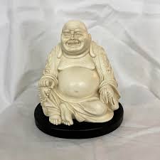 Italian Happy Buddha Figurine by A. Giannelli | Chairish
