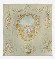 Antique 19th Century Decorative French Aubusson Tapestry ...