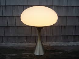 ORIGINAL Mid Century Laurel Frosted Mushroom Table Lamp ...