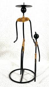 Mother & Daughter Rattan Black Metal Wire Sculpture Votive ...