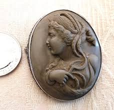 Lava Cameo Brooch | eBay