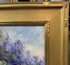 Linda Lee Colorful Impressionist Floral Landscape Oil ...