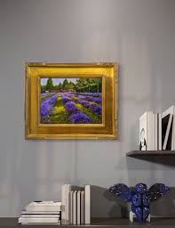 Original Oil Painting of Lavender Fields for Home, Bedroom ...