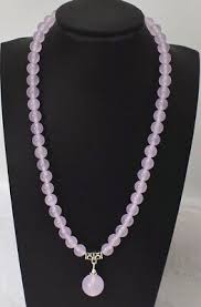 Pretty Natural 8mm Light Purple Jade Gems Round Beads ...