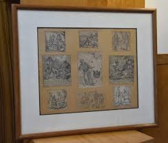 Unknown - French School 19th century, Set of nine humoristic drawings, pencil on paper For Sale at 1stDibs