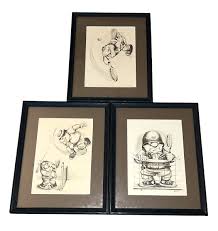 3 Vintage 1970's Wallace Berrie Hotshots Tennis, Framed Wall Art Pictures | eBay Australia