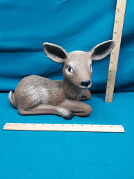 Ceramic Deer Figurine Animal Gift DIY Craft Miniature ...